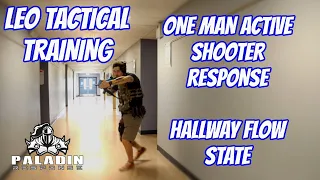 Hallway CQB Flow State - One Man Room Clearing - LEO/Police Tactical Training  #policetraining2022