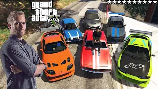 GTA 5 - Stealing Fast And Furious 'Brien O Corner' Cars with Franklin! (Real Life Cars #16)