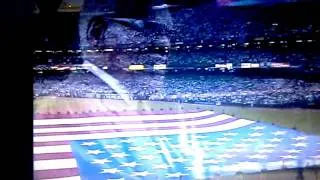 Ray Charles game 2 of the 2001 world series.  America the Beautiful.
