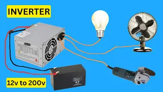 How to make a simple inverter from old smps  12v to 200v AC.