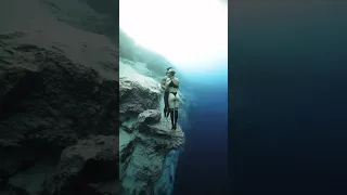 A Beautiful Sexy Couple Romance in the Water Depth