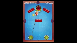 Cut the Rope: Experiments Level 2: Shooting the Candy 3 Stars Walkthrough