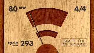 80 BPM 4/4 Wood Metronome HD