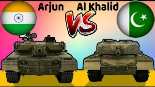 Arjun MK1 Vs Al Khalid Tanks | India Vs Pakistan