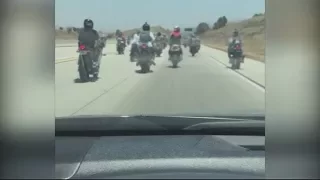 VIDEO: Bikers behaving badly on freeway in Corona