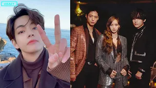 BTS's V shares a moment of togetherness with BLACKPINK's Lisa and actor Park Bo Gum in celine event.