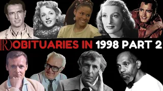 Obituaries in 1998-Famous Celebrities/personalities we've Lost in 1998