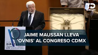 Jaime Maussan lleva restos "no humanos" a San Lázaro