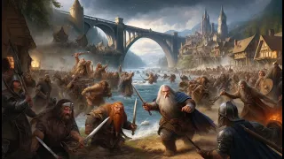 Celduin River: Dwarves vs Brutal Men (PVE) - LOTR BFME 2