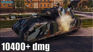 MAUS бой в рандоме 🌟 10400+ dmg World of Tanks