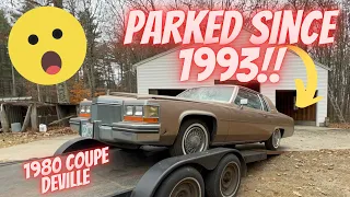 Barn Find 1980 Cadillac Coupe DeVille Parked for 30 Years! 25% OFF THANKSGIVING SALE!!!!