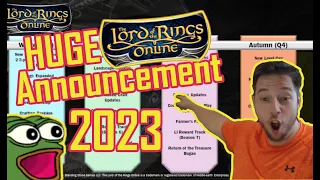 🔥HUGE LOTRO UPDATE FOR 2023🔥| Players Letter 2023