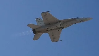 2016 Nellis AFB Aviation Nation Airshow USN Boeing F/A-18F Super Hornet Demo Highlights