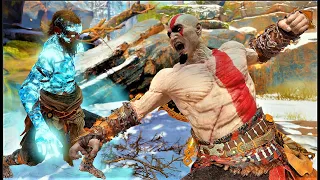 Unlimited Rage kratos vs stranger NO HUD Cinematic Boss Fight God of War PC mod