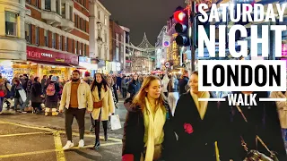 London Weekend Night Walk After UK Plan B Ends | West End Central London Soho Walk Nightlife 4K HDR