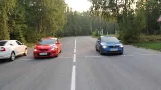 Mazda 3 mps VS Skoda Octavia RS (winner Mazda)