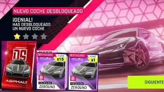 Asphalt 9 Legends ItalDesign ZeroUno Packs Opening Unlock & Star up 3⭐