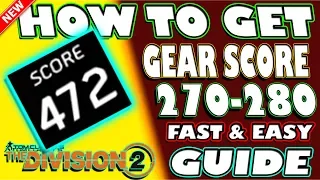 🆕 HOW TO GET 475-480 GEAR SCORE GUIDE | The Division 2 | RECALIBRATE 470 AND ABOVE EASY METHOD