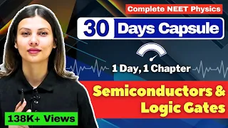 Semiconductors & Logic Gates | Theory + Questions + NCERT Booster | #150withTC | @TamannaChaudhary