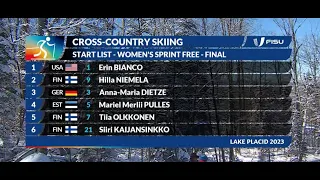 News Day 3 Cross Country Skiing Sprint Free Women #LakePlacid2023