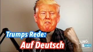 Trumps Rede: Auf Deutsch