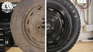 Super Rusty Spare Wheel Restoration