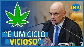 Criminalização da maconha criou um "ciclo vicioso", diz Moraes