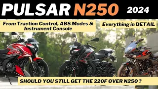 2024 Pulsar N250 Review: ABS Modes & Traction Control Explained | Best 250 cc bike in India ? 220F