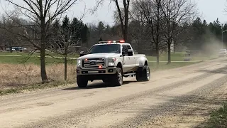 Lapeer, Metamora and Elba Fire for a structure fire 04/11/23