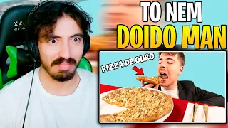 Comi a Pizza Dourada de $70,000! - MrBeast | Leozin React