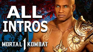 MORTAL KOMBAT 1 Geras All Intros Dialogue Character Banter MK1