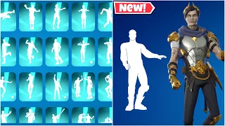 Fortnite Ascendant Midas Skin Doing All Best Icon Emotes & Tik Tok Dances