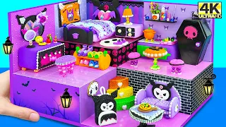 DIY Halloween Compilation ❤️ How To Make Kuromi Halloween House has Bunk Bed, Kitchen, Living Room