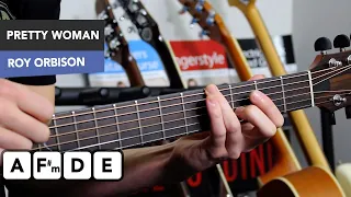 Oh Pretty Woman Guitar Lesson Tutorial - Roy Orbison - Chords & Riff!