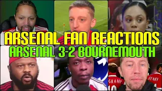 ARSENAL FANS REACTION TO ARSENAL 3-2 BOURNEMOUTH | FANS CHANNEL