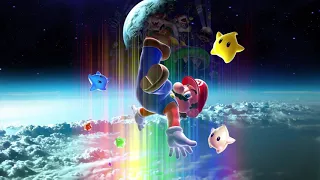 Relaxing Music From Super Mario Galaxy 1 & 2 With Rain to Relax/Sleep to