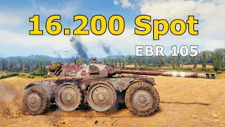 World of Tanks Panhard EBR 105 - 16,2K Spot Damage