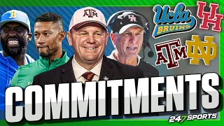 Latest College Football Commitments ✍️ 🏈 | Texas A&M, Notre Dame, UCLA, Houston