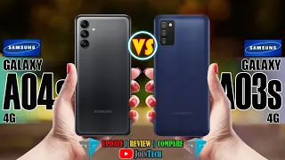 SAMSUNG GALAXY A04S VS SAMSUNG GALAXY A03S FULL SPECIFICATIONS COMPARISON