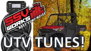 POLARIS RANGER SXS SOUND SYSTEM - SSV WORKS STAGE 1 INSTALL AND REVIEW