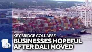 Businesses hopeful amid re-floating of Dali cargo ship