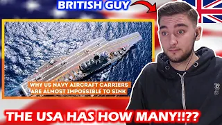 British Guy Reacts to Incredible Reasons Why US Navy Aircraft Carriers are Almost Impossible to Sink