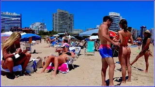 【4K】WALK 🏖  BEACH   Summer 2024 - Punta del Este  - URUGUAY