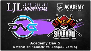 [EN] LJL 2021 Academy League Day 5 Game 4 | Detention FocusMe Vs Sengoku Gaming