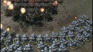 50 Lurkers vs all Ground Terran Units | Starcraft 2 units tester