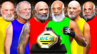 I Created An Oldest Fighters Tournament in UFC 4