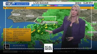 Possible tornado touches down near Pismo Beach; storm system heading towards LA County