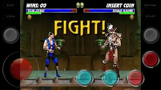 ULTIMATE MORTAL KOMBAT 3, Emulator MAME, Android.