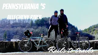 ALLEGHENY VALLEY RAIL TRAIL | FOXBURG TO PARKER (surly long haul trucker winter ride)