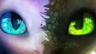 Toothless and Light fury edit